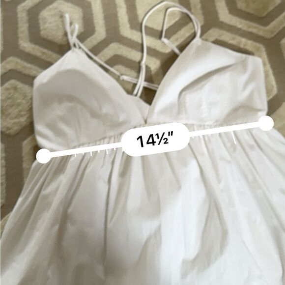 CINQ À SEPT Effie Bubble Hem Minidress In White - Picture 12 of 14